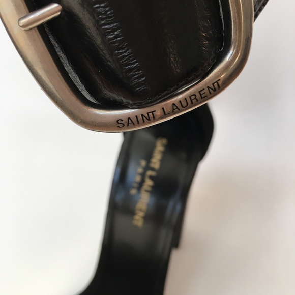 Saint Laurent Loulou Buckle Sandals - Picture 2 of 6